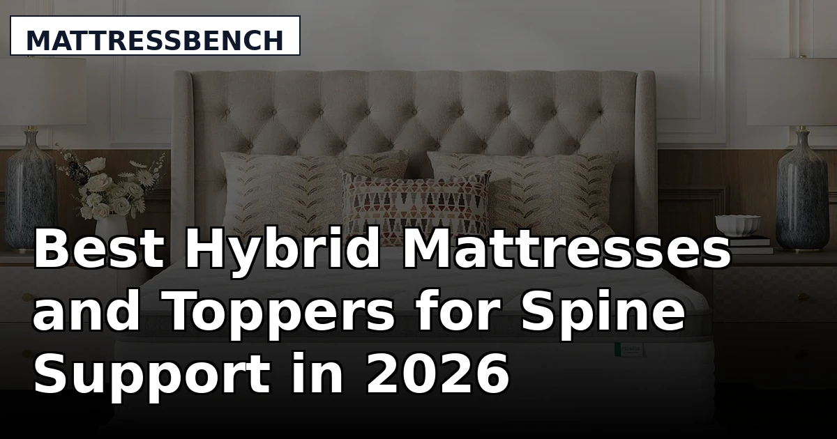 Best Hybrid Mattresses and Toppers for Spine Support in 2026