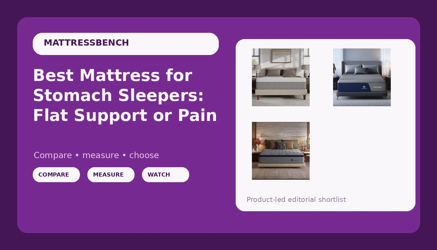 Best Mattress for Stomach Sleepers: Flat Support or Pain - MattressBench review with measurements and honest opinion