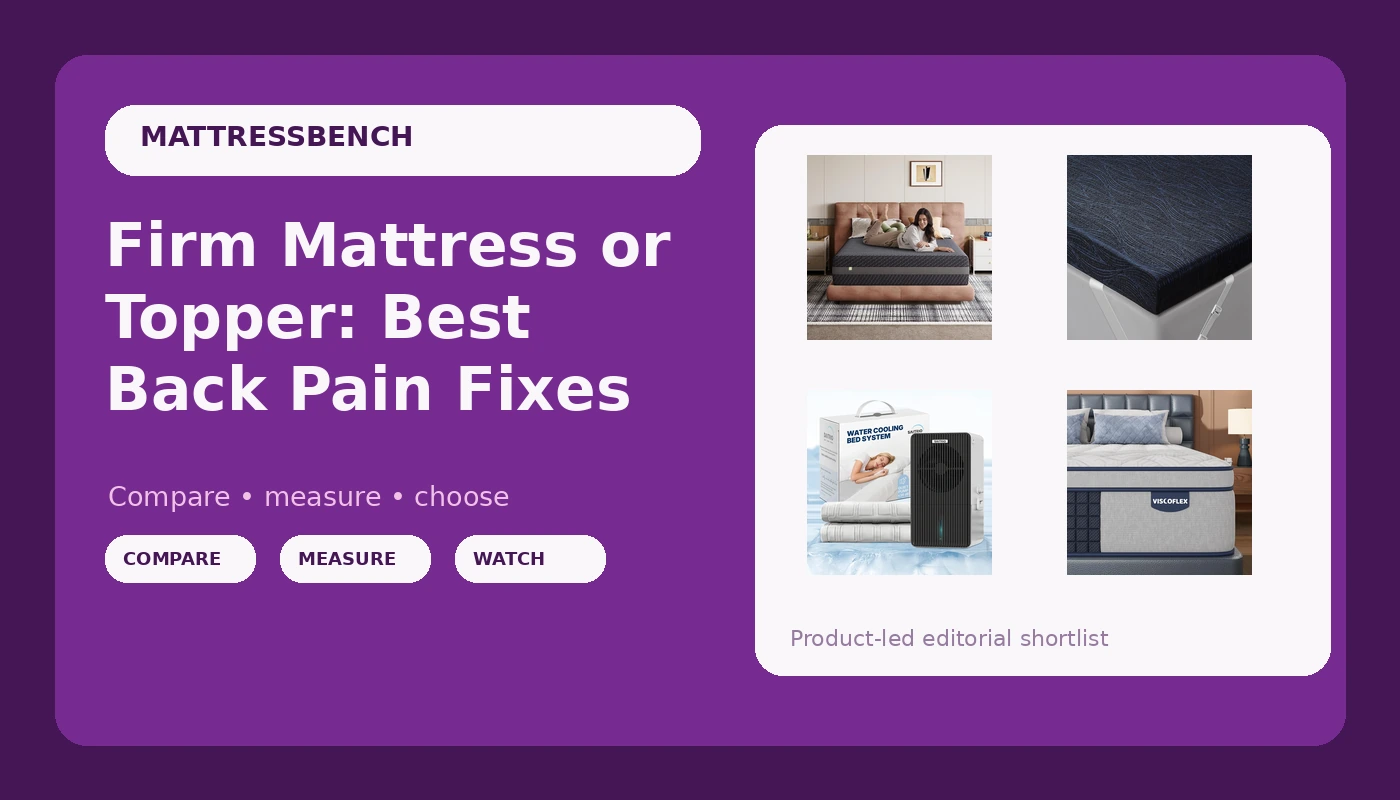 Firm Mattress or Topper: Best Back Pain Fixes
