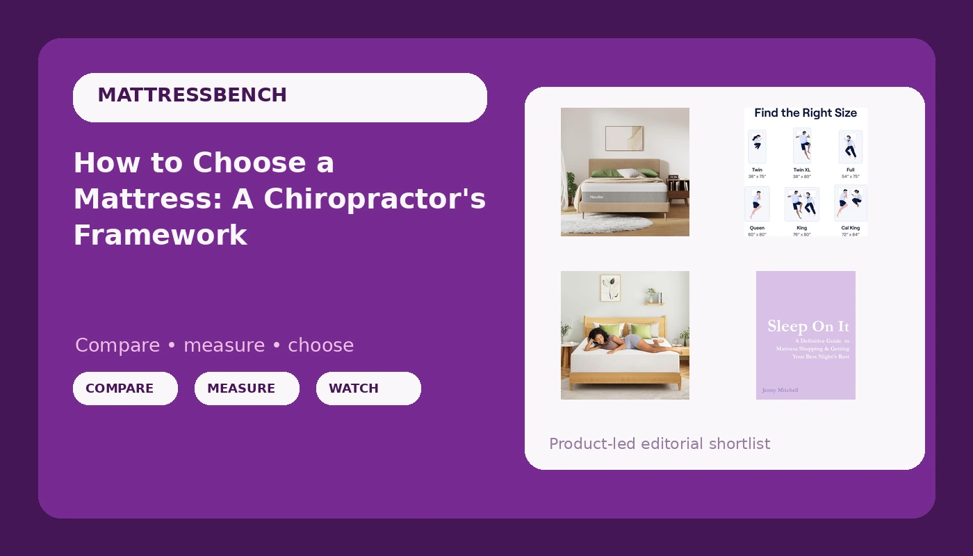 How to Choose a Mattress: A Chiropractor's Framework - MattressBench review with measurements and honest opinion