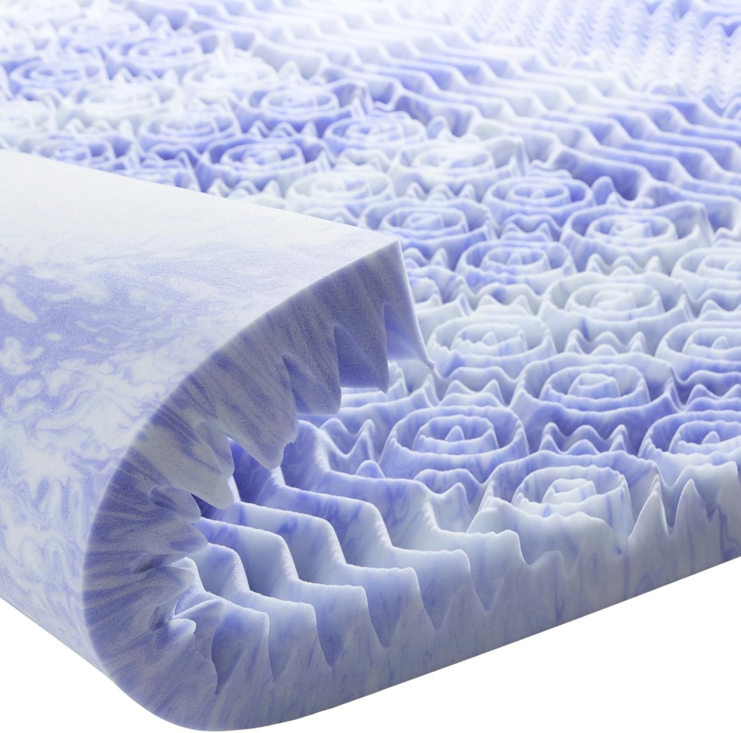 Dreamsmith Queen 3-Inch 7-Zone Cooling Gel Memory Foam Mattress Topper