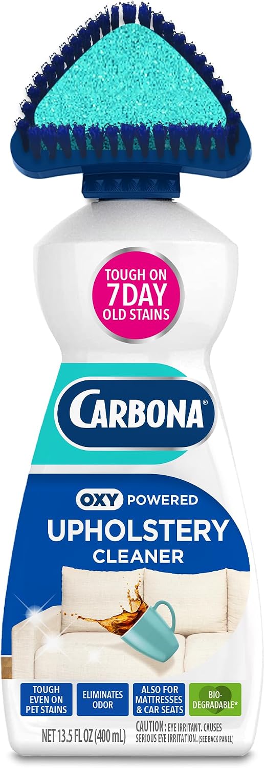 Carbona Oxy Powered Upholstery Cleaner with Brush & Sponge (13.5 Fl...