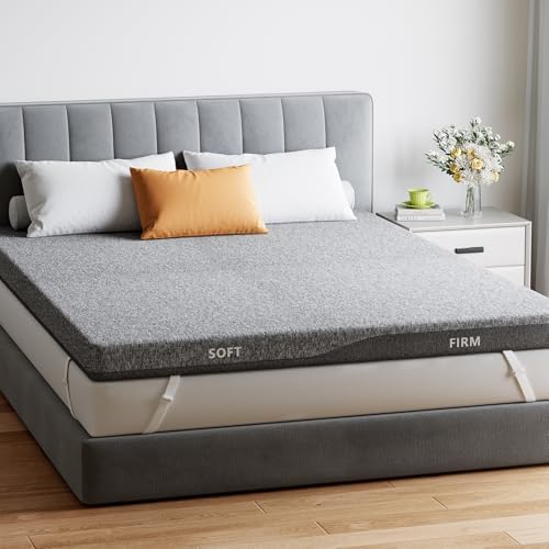 PERLECARE Dual Firmness Mattress Topper Full