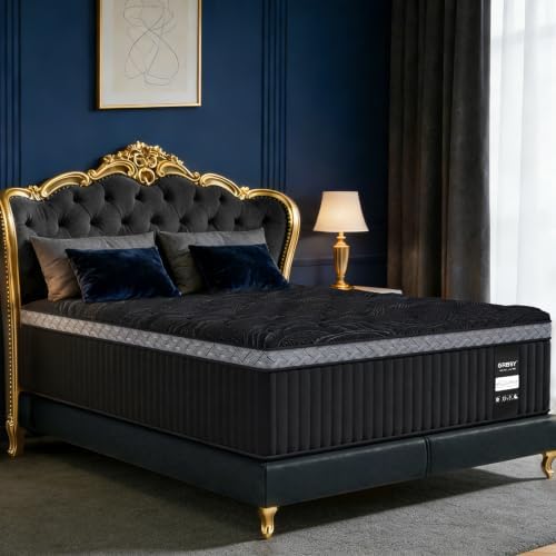 14 Inch Queen Size Mattress, Upgraded Luxury Hybrid Queen Mattress In A Box with 7-Zone Support for Cool Night &amp; Pressure Relief, Fiberglass Free, 365 Nights Trial, 10 Years Warranty,