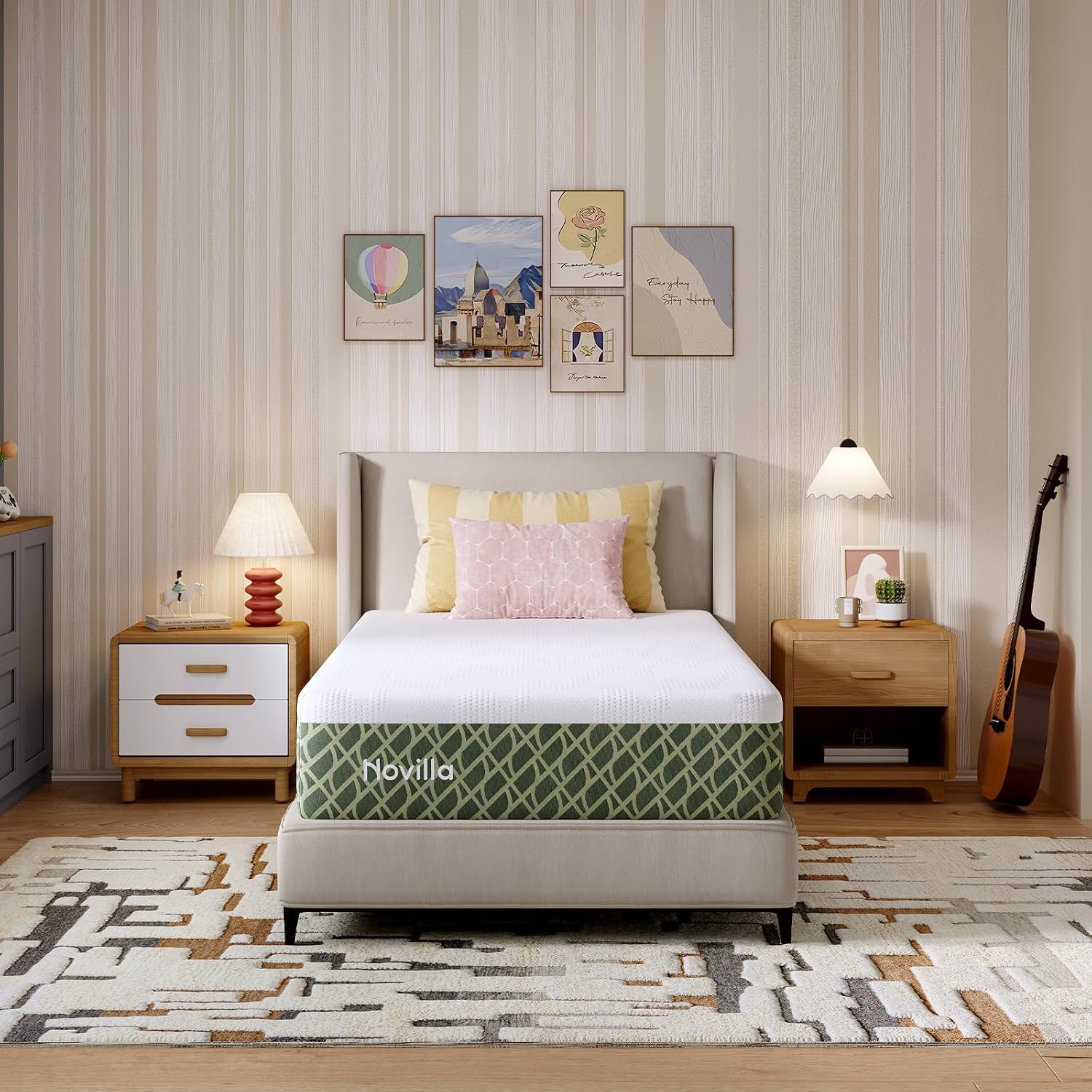 Novilla 8 Inch Full Gel Memory Foam Mattress for Pain Relief