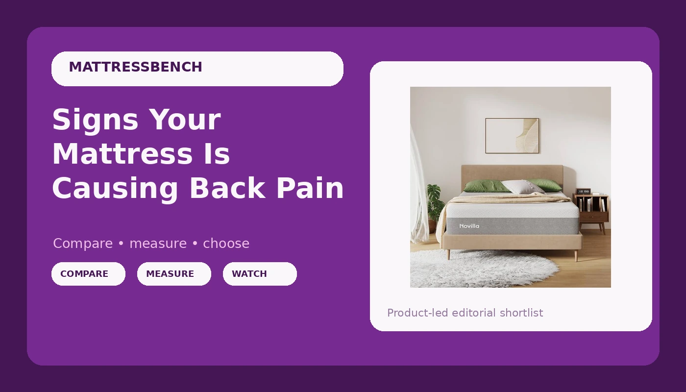 Signs Your Mattress Is Causing Back Pain - MattressBench review with measurements and honest opinion